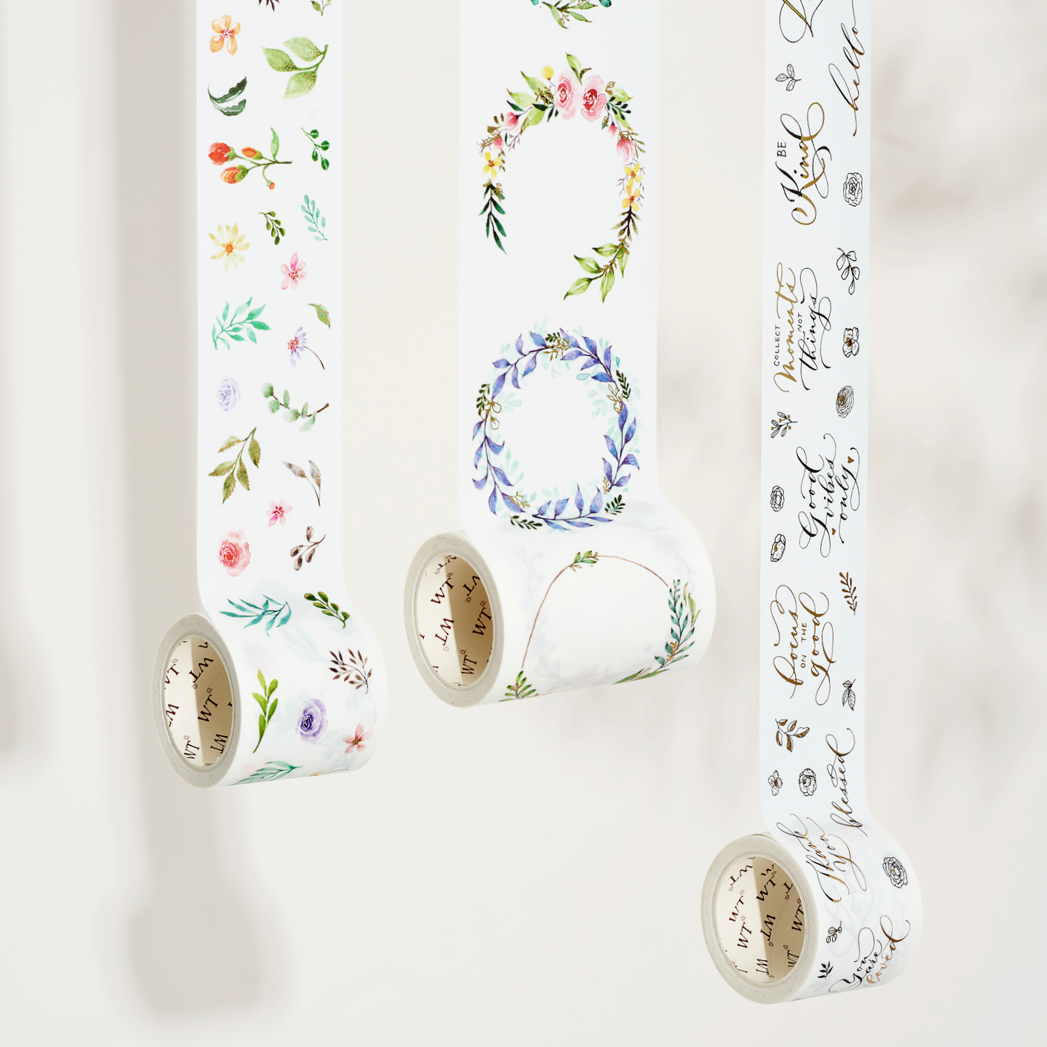  Delicate Floral Wreaths Washi Tape Sticker Set by The Washi Tape Shop The Washi Tape Shop Perfumarie