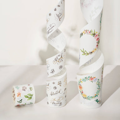  Delicate Floral Wreaths Washi Tape Sticker Set by The Washi Tape Shop The Washi Tape Shop Perfumarie