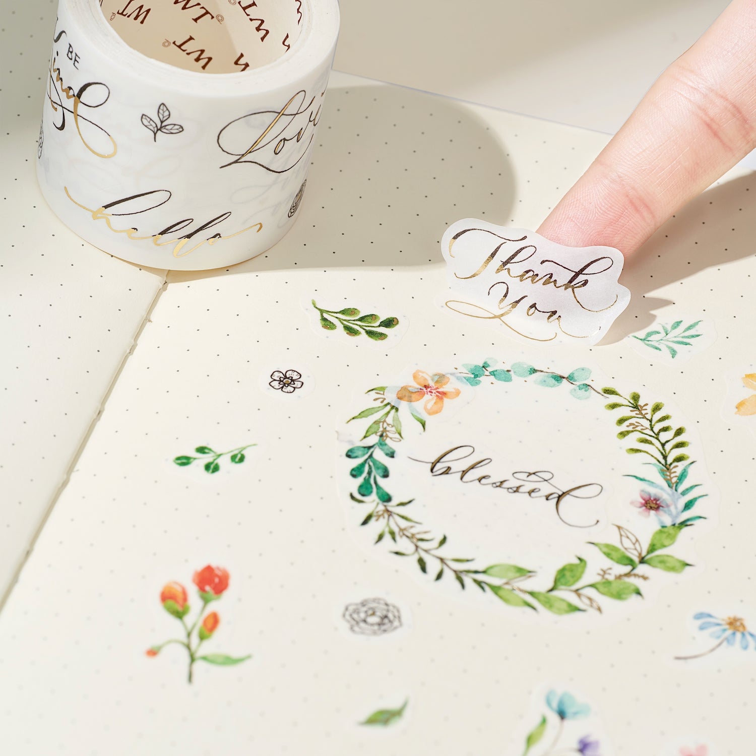  Delicate Floral Wreaths Washi Tape Sticker Set by The Washi Tape Shop The Washi Tape Shop Perfumarie