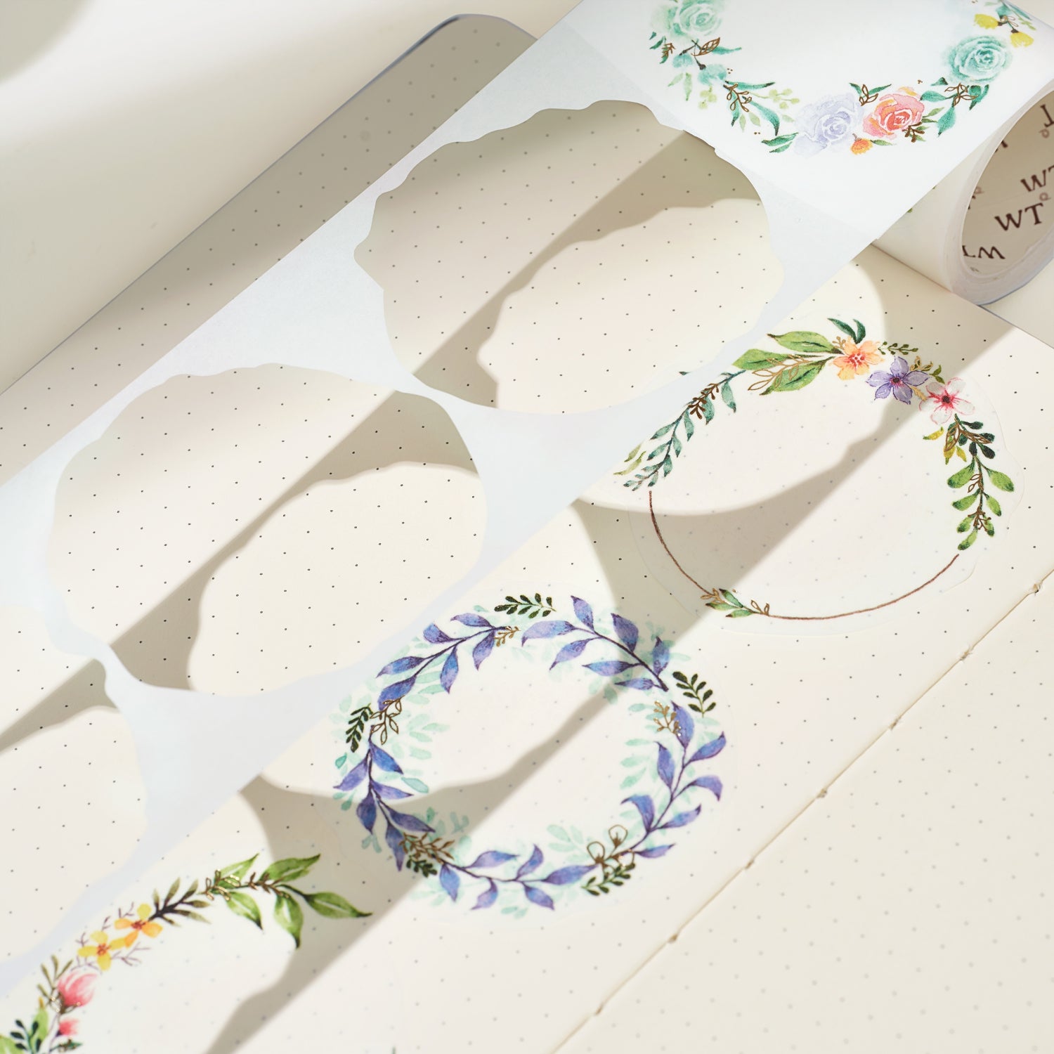  Delicate Floral Wreaths Washi Tape Sticker Set by The Washi Tape Shop The Washi Tape Shop Perfumarie