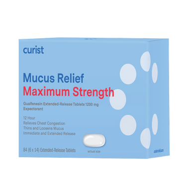  Mucus Relief Max Strength (guaifenesin 1200 mg), 84 Ct by Curist Curist Perfumarie