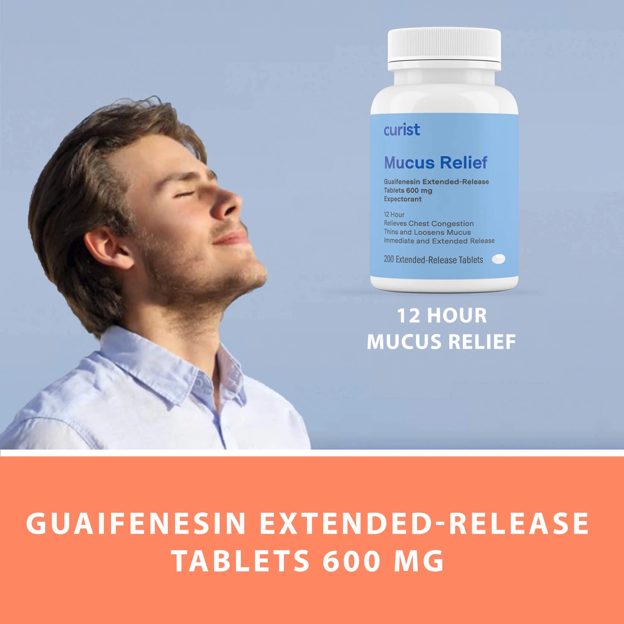  Mucus Relief (guaifenesin 600 mg), 200 Ct by Curist Curist Perfumarie