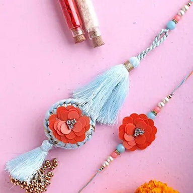  Bhaiya Bhabhi Tassel Rakhi Set & Gulab Jamun by Distacart Distacart Perfumarie