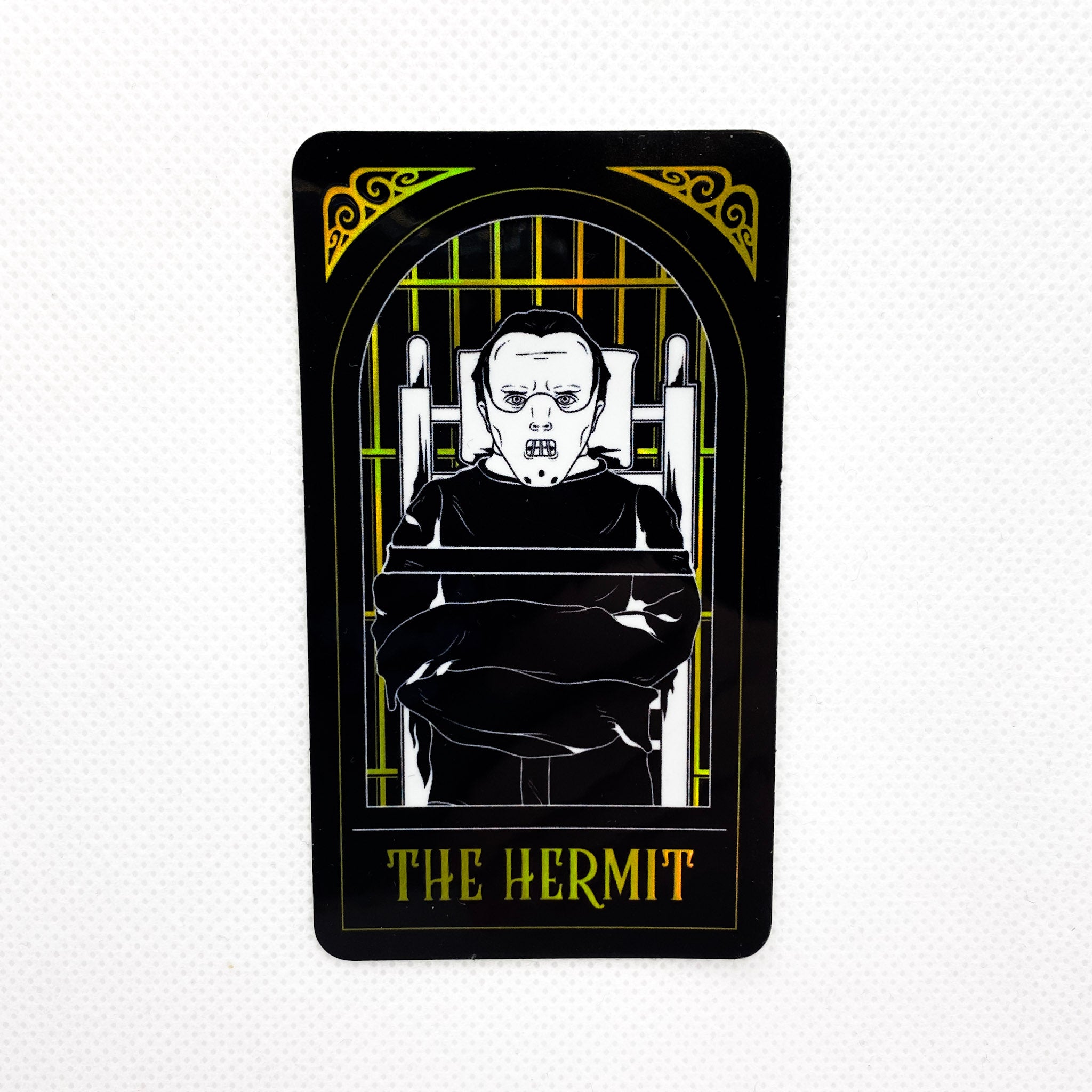  The Hermit Metallic Tarot Card Sticker by Music City Creative Music City Creative Perfumarie