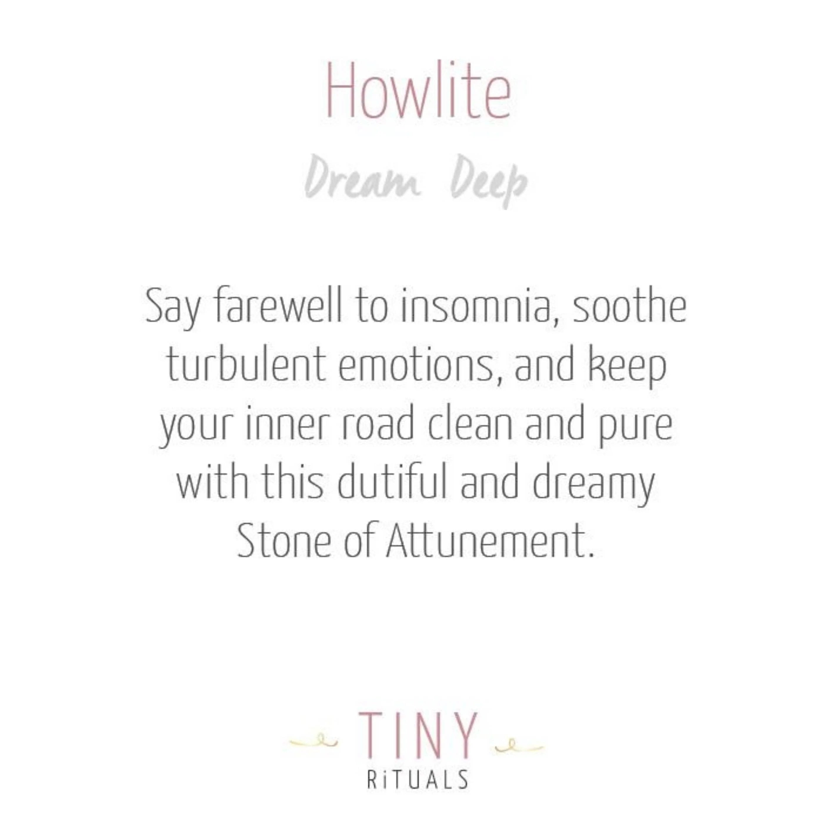  Howlite Stone Set by Tiny Rituals Tiny Rituals Perfumarie