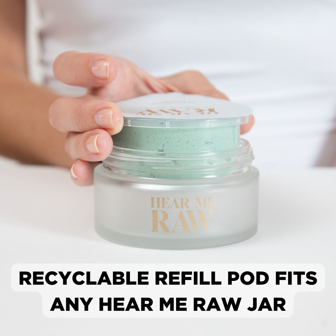  The Clarifier Refill Pod - with French Green Clay+ by Hear Me Raw Skincare Products Hear Me Raw Skincare Products Perfumarie