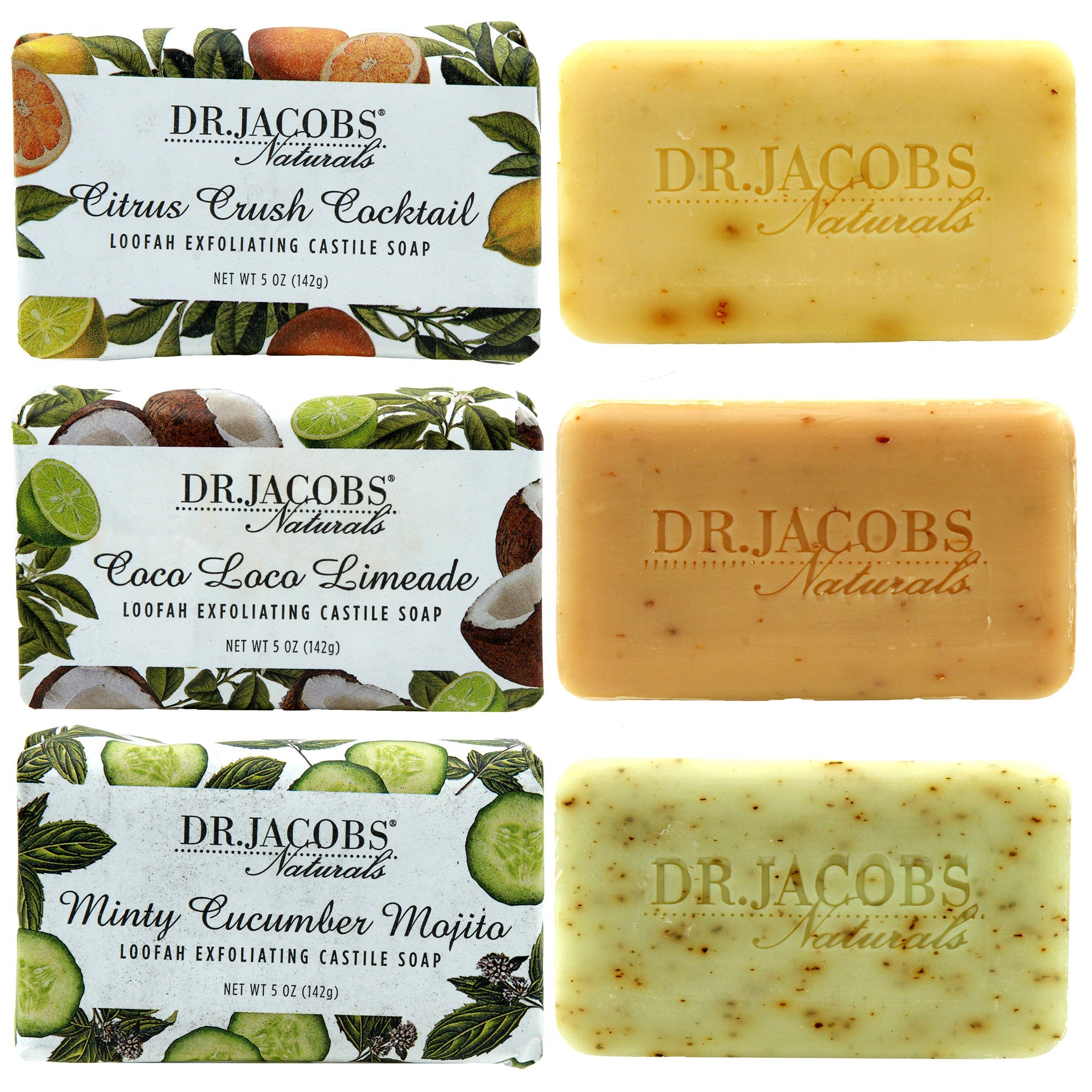  Invigorate Exfoliating Bar Soap Set by Dr. Jacobs Naturals Dr. Jacobs Naturals Perfumarie