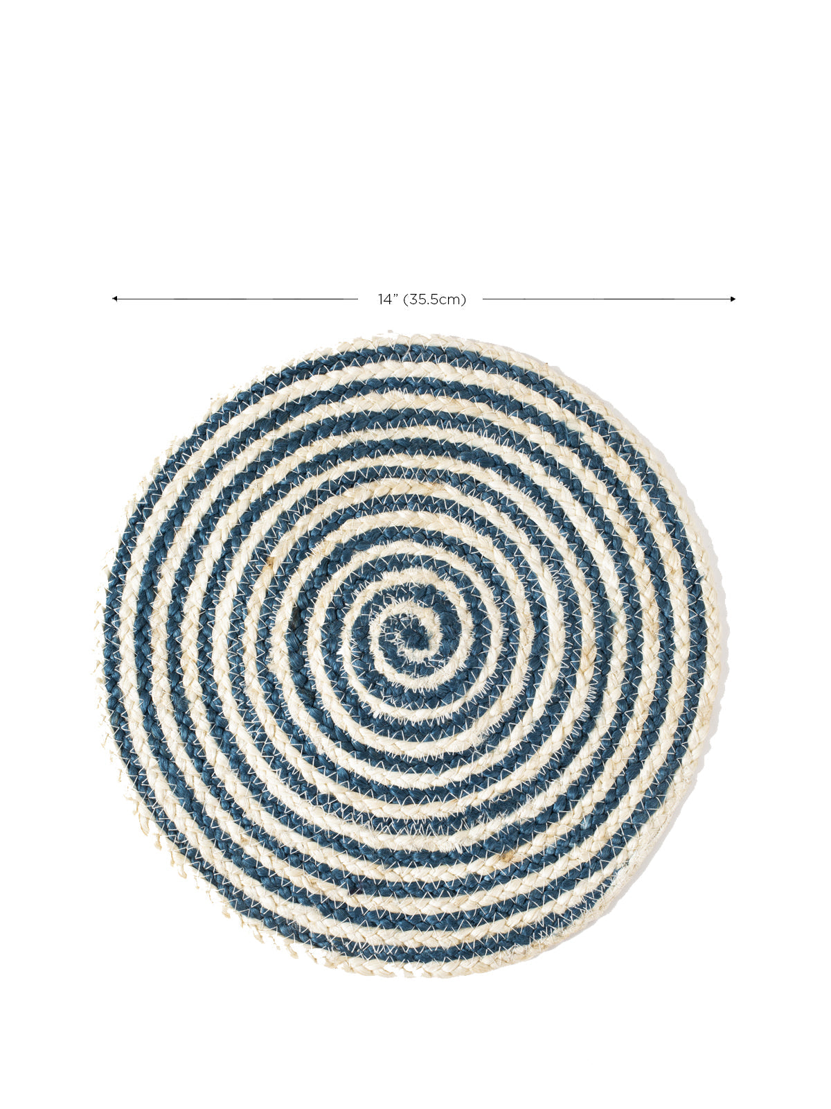  Kata Spiral Placemat - Blue (Set of 4) by KORISSA KORISSA Perfumarie