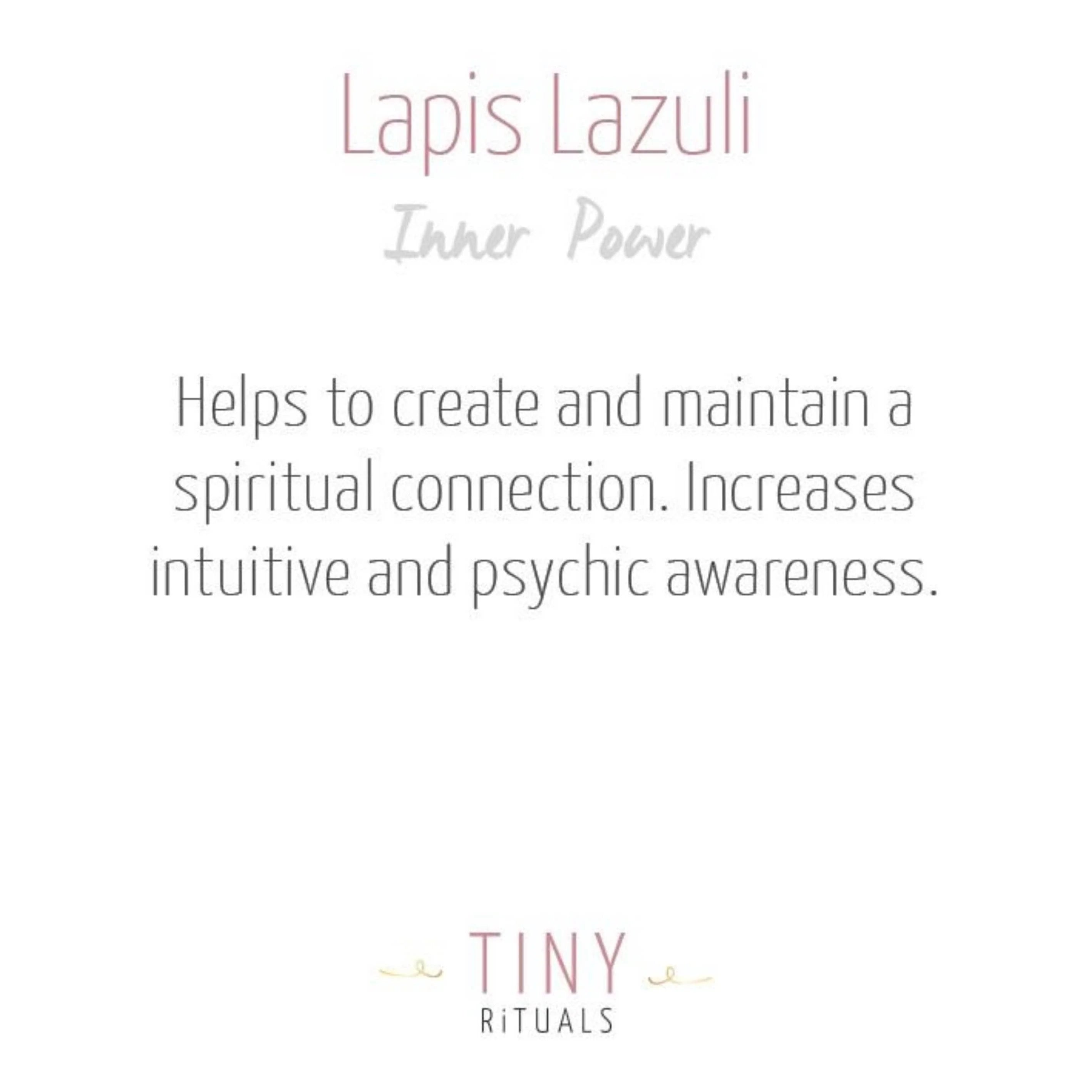  Lapis Lazuli Stone Set by Tiny Rituals Tiny Rituals Perfumarie