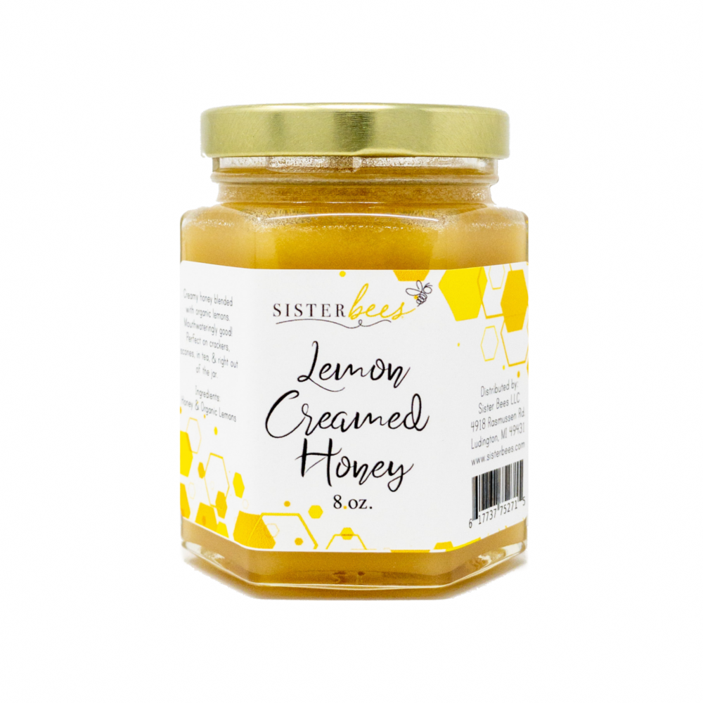  Lemon Creamed Honey 8oz Jar by Sister Bees Sister Bees Perfumarie