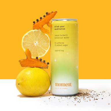  lemon turmeric 12-pack (sparkling) by Moment | Drink Your Meditation Moment | Drink Your Meditation Perfumarie