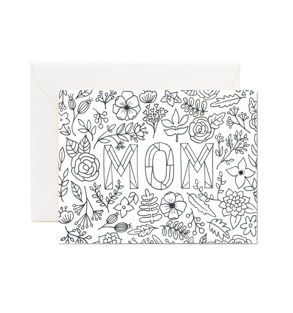  Mom Coloring Card by Forage Paper Co. Forage Paper Co. Perfumarie