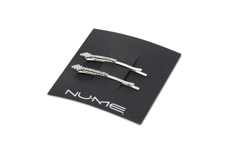  NuMe Zig Zag Sparkle Hair Pin Set of 2 - Silver by NuMe NuMe Perfumarie