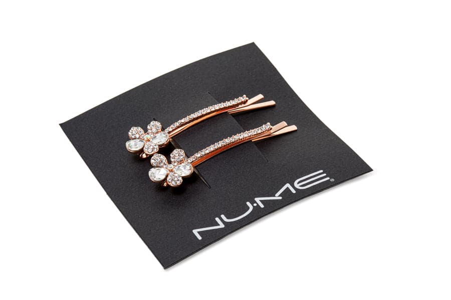  NuMe Flower Hair Pin Set of 2 - Rose Gold by NuMe NuMe Perfumarie