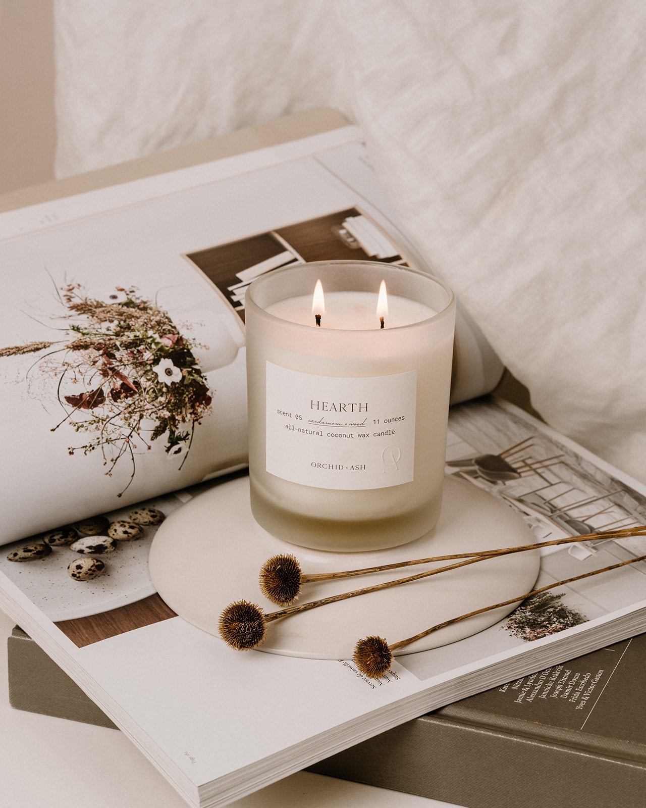  HEARTH Natural Candle by Orchid + Ash Orchid + Ash Perfumarie