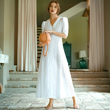  OLYMPIA Embroidered Cotton Dress by BrunnaCo BrunnaCo Perfumarie