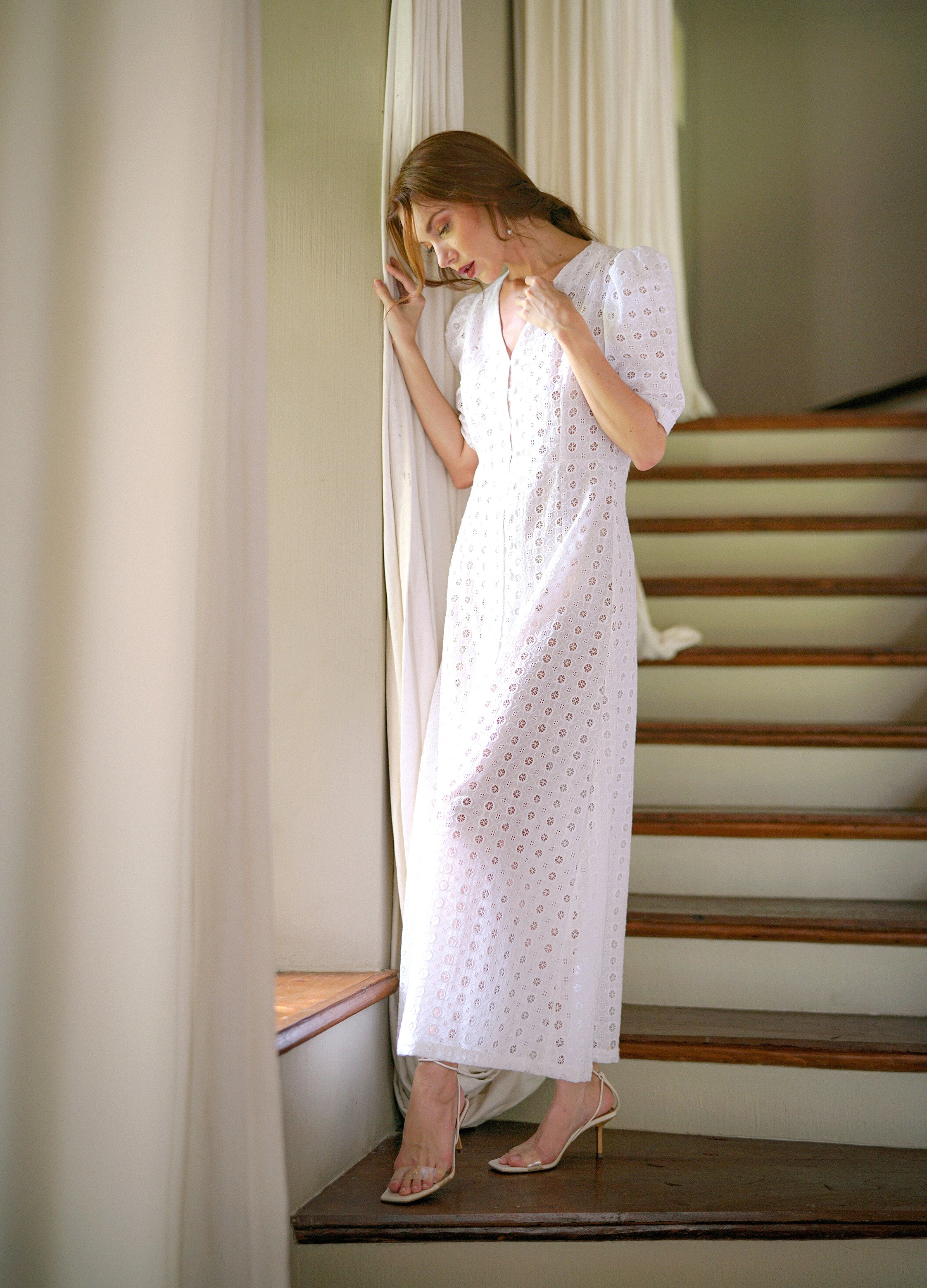  OLYMPIA Embroidered Cotton Dress by BrunnaCo BrunnaCo Perfumarie