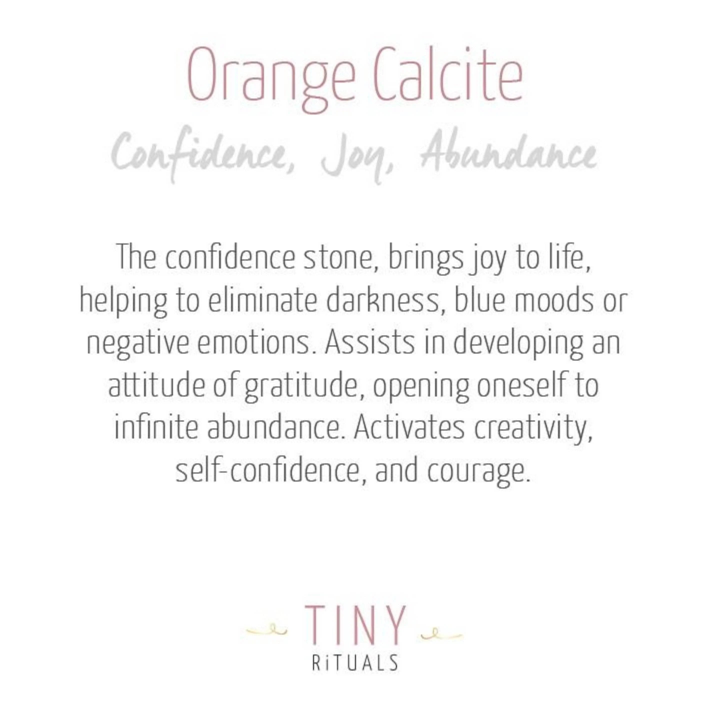  Orange Calcite Sphere by Tiny Rituals Tiny Rituals Perfumarie