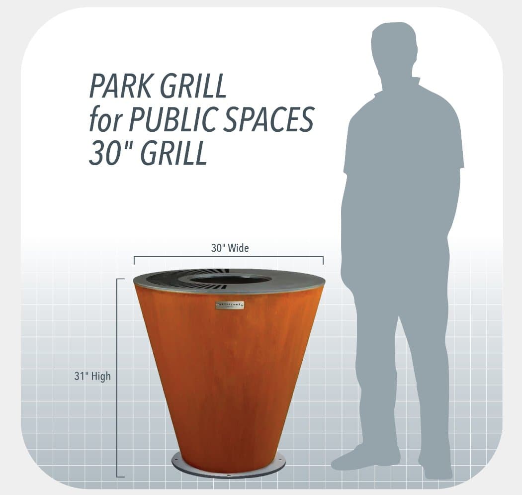  Park Grills For Public Spaces and High Traffic by Arteflame Arteflame Perfumarie