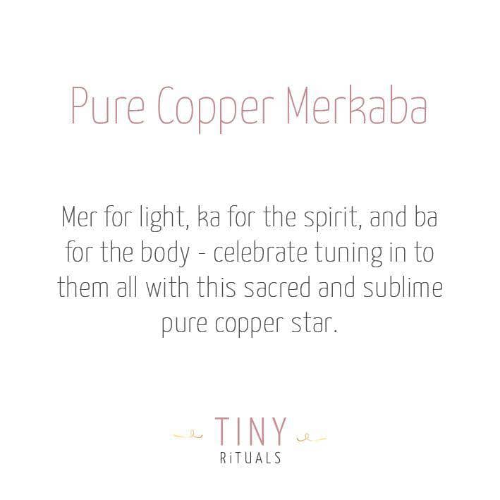  Copper Healing Merkaba by Tiny Rituals Tiny Rituals Perfumarie