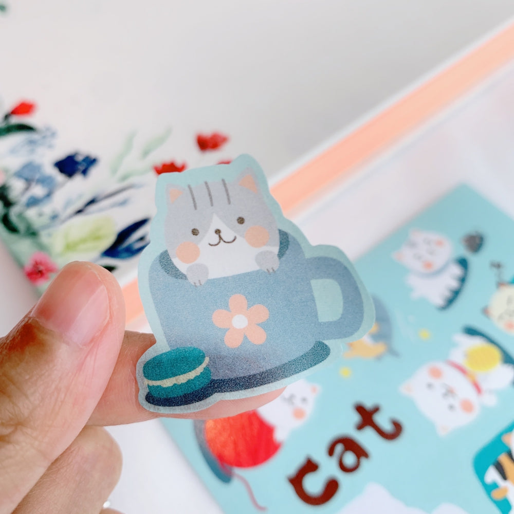  Kitties Planet Washi Paper Sticker Set by The Washi Tape Shop The Washi Tape Shop Perfumarie