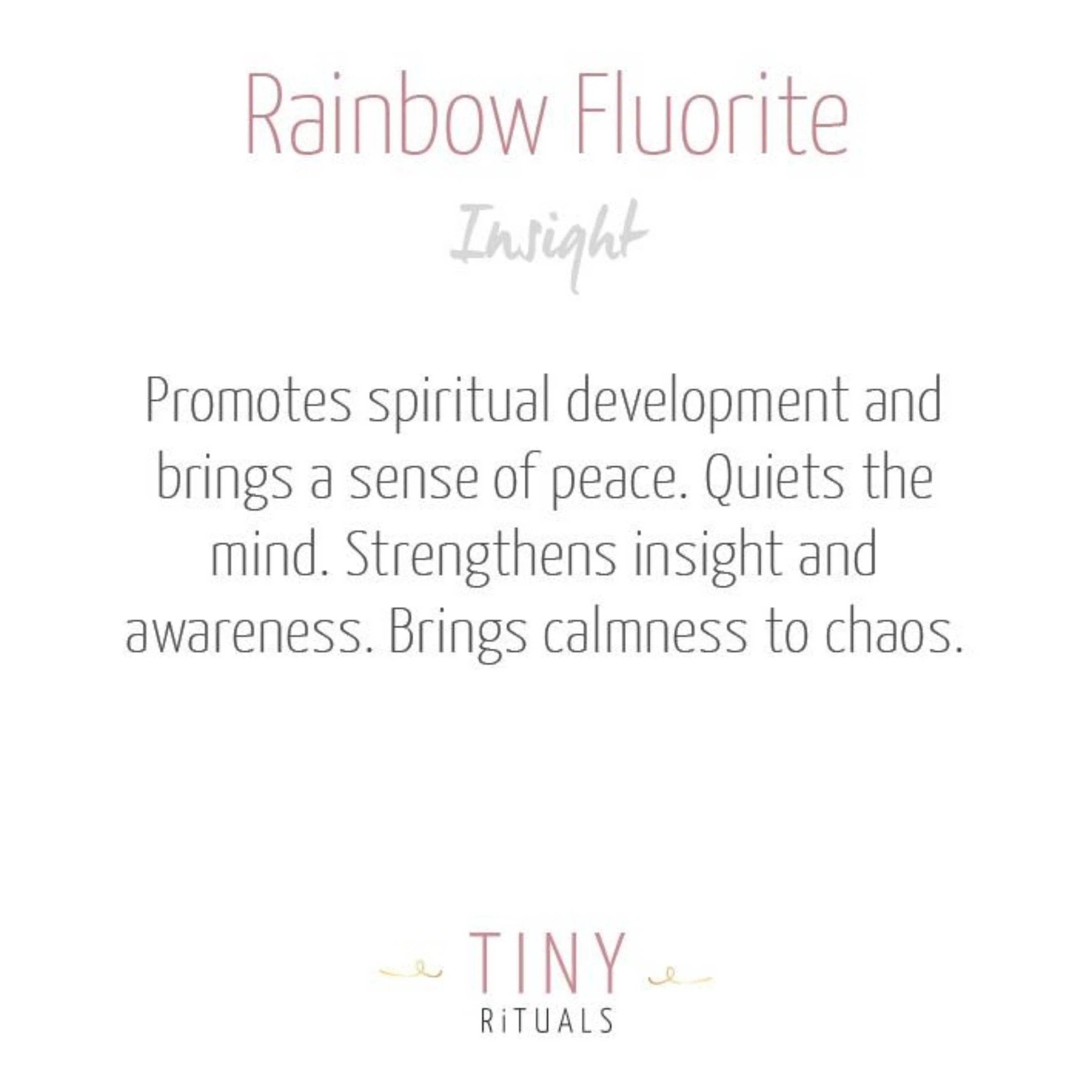  Rainbow Fluorite Stone Set by Tiny Rituals Tiny Rituals Perfumarie