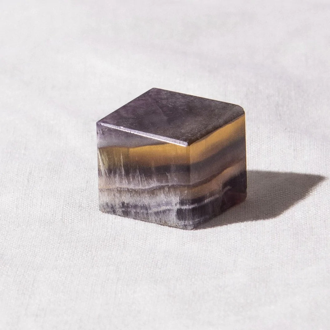  Purple Rainbow Fluorite Cube by Tiny Rituals Tiny Rituals Perfumarie