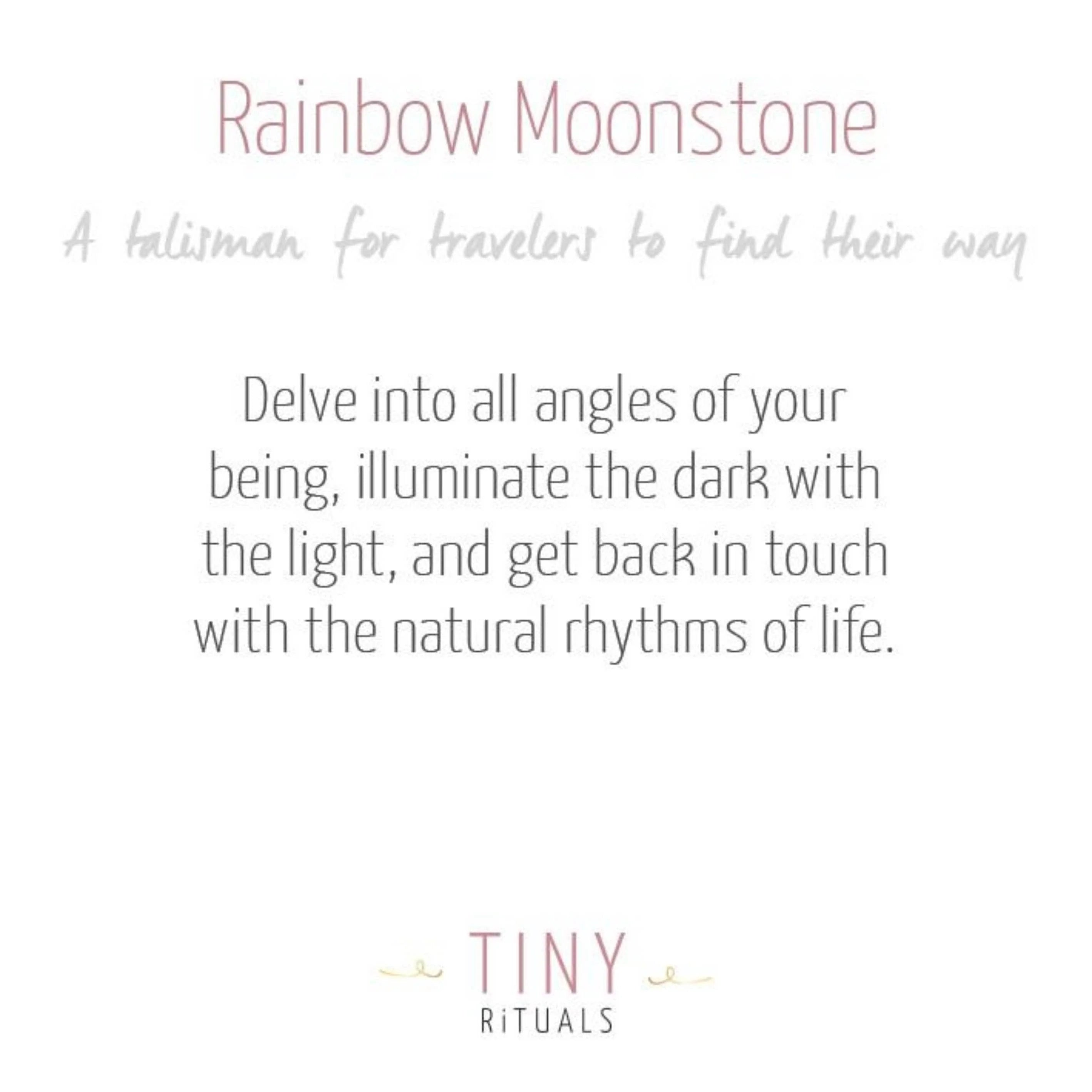  Rainbow Moonstone Worry Stone by Tiny Rituals Tiny Rituals Perfumarie