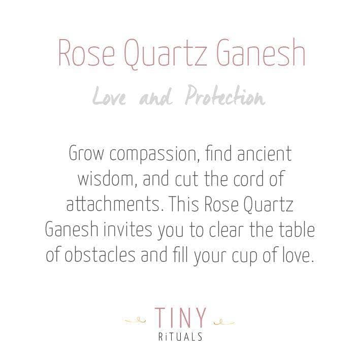  Rose Quartz Ganesh by Tiny Rituals Tiny Rituals Perfumarie