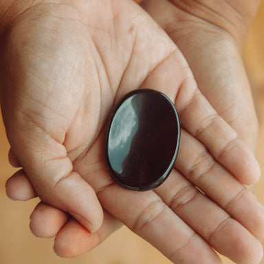  Black Obsidian Worry Stone by Tiny Rituals Tiny Rituals Perfumarie