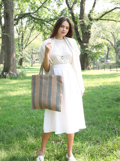  Dora Jute Tote Bag - Pale Green by KORISSA KORISSA Perfumarie