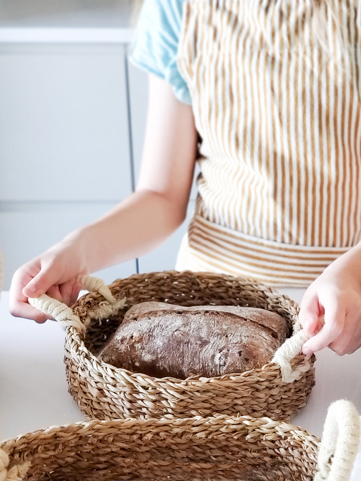  Savar Round Bread Basket by KORISSA KORISSA Perfumarie