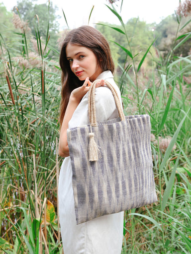  Nadi Jute Tote Bag - Blue by KORISSA KORISSA Perfumarie