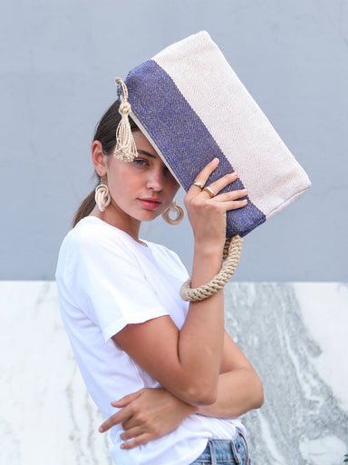  Block A Clutch - Blue by KORISSA KORISSA Perfumarie