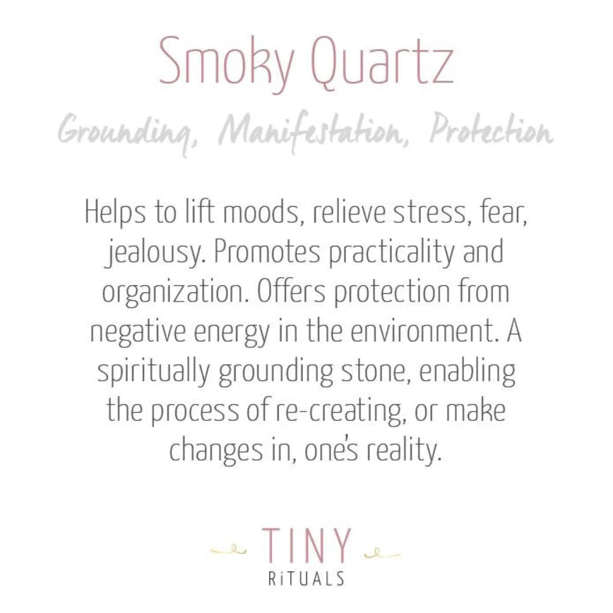  Smoky Quartz Stone Set by Tiny Rituals Tiny Rituals Perfumarie