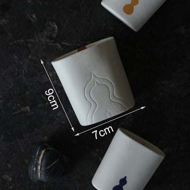  Silicone mold for cement scented candle cup Creative design of concrete pot silicone mold Brush pot mould PERFUMARIE Perfumarie