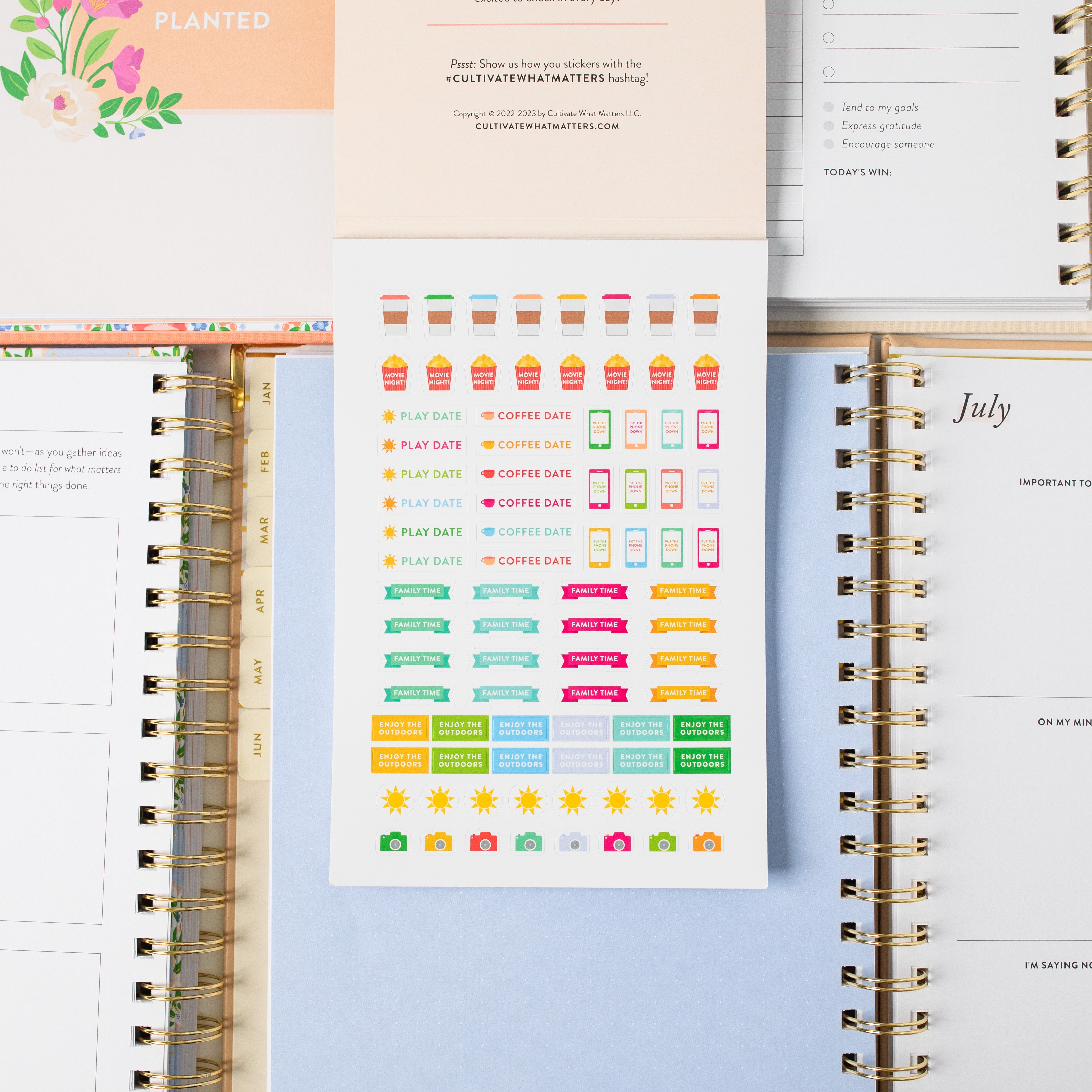  Planner Sticker Book by Cultivate Cultivate Perfumarie