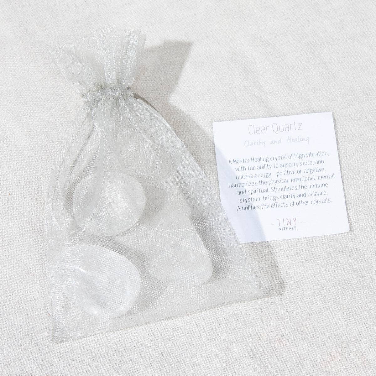  Clear Quartz Stone Set by Tiny Rituals Tiny Rituals Perfumarie
