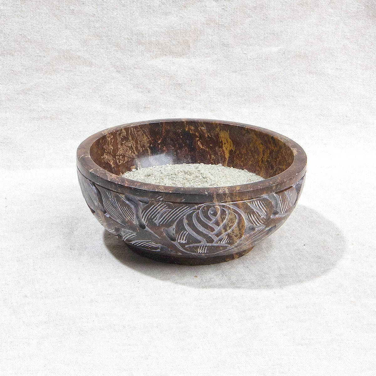  Soapstone Carved Smudge Bowl Kit by Tiny Rituals Tiny Rituals Perfumarie