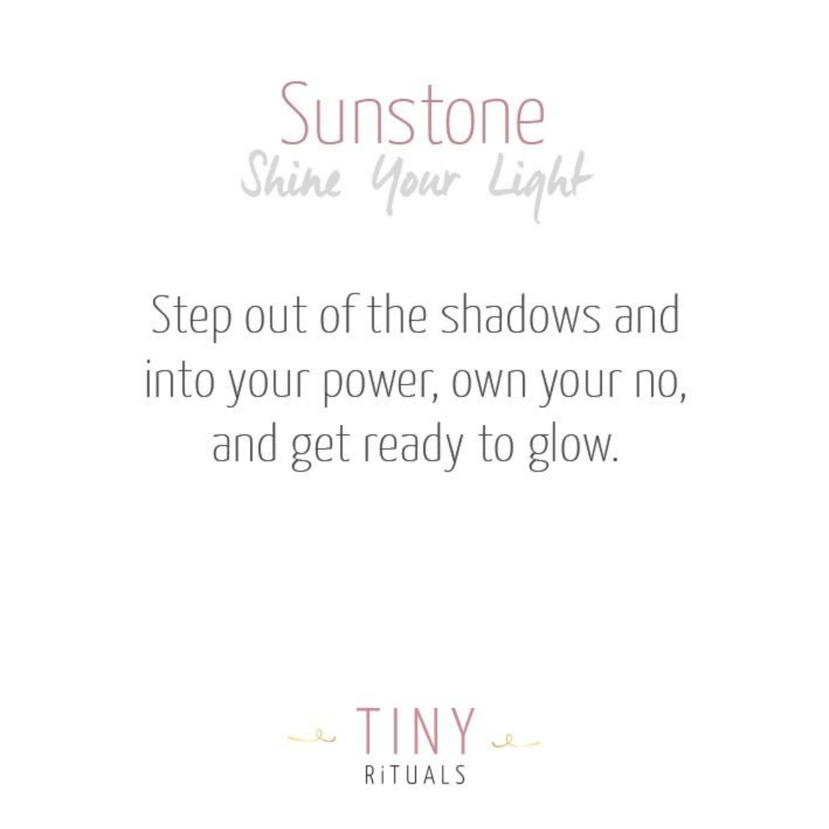  Sunstone Worry Stone by Tiny Rituals Tiny Rituals Perfumarie