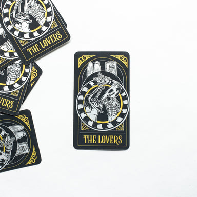  The Lovers Matte Metallic Tarot Card Sticker by Music City Creative Music City Creative Perfumarie