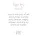  Tiger Eye Stone Set by Tiny Rituals Tiny Rituals Perfumarie