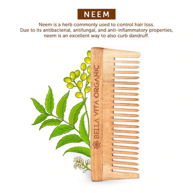  Bella Vita Organic Wide Teeth Wooden Comb for Detangled Hair by Distacart Distacart Perfumarie