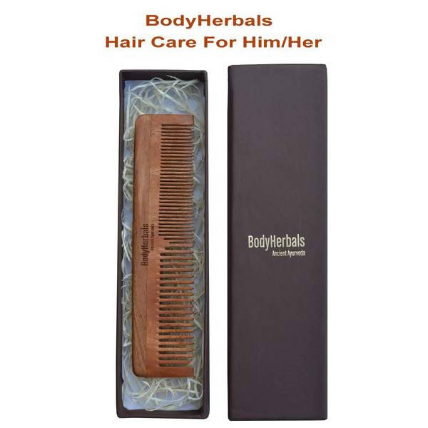  Bodyherbals Neem Wood Double Tooth Dressing Comb by Distacart Distacart Perfumarie