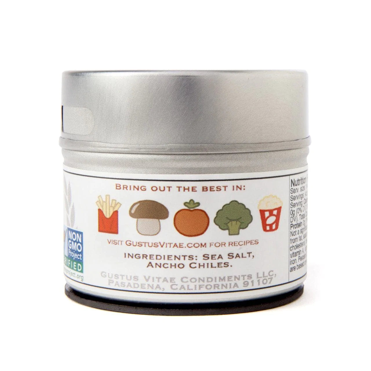  Ancho Chile Sea Salt by Gustus Vitae Gustus Vitae Perfumarie