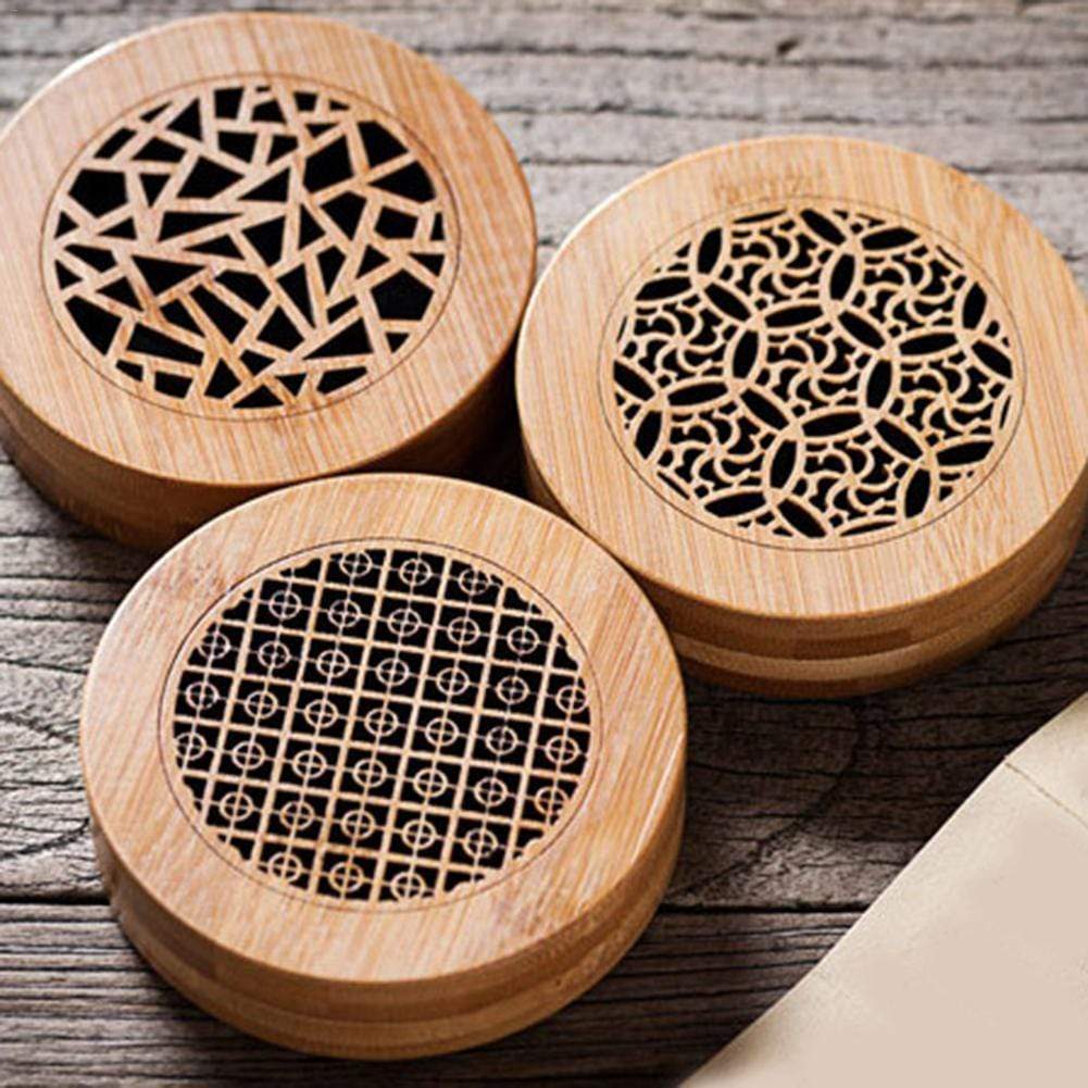  Bamboo Carved Incense Box Botana RX Perfumarie