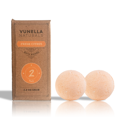  Fresh Citrus Bath Bombs (2 Pack) - SALE! by Vunella Vunella Perfumarie