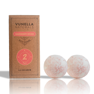  Raspberry Bath Bombs (2 Pack) - SALE! by Vunella Vunella Perfumarie