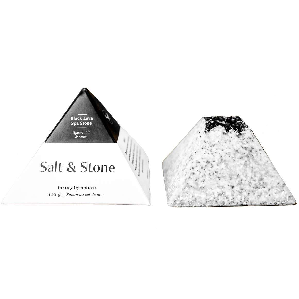  Black Lava Spa Stone Salt & Stone Perfumarie