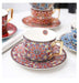  British Style Coffee Cup and Saucer Set with Gold Trim Inspired Atelier Perfumarie